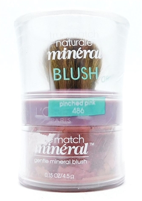 L'Oreal True Match Mineral Gentle Mineral Blush 486 Pinched Pink .15 Oz.
