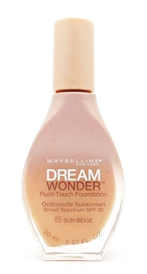 Maybelline Dream Wonder Fluid-Touch Foundation 85 Sun Beige .67 Fl Oz.