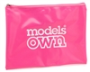 Models Own Cosmetic / Travel Bag, Pink Vinyl  aprox 8"x5"
