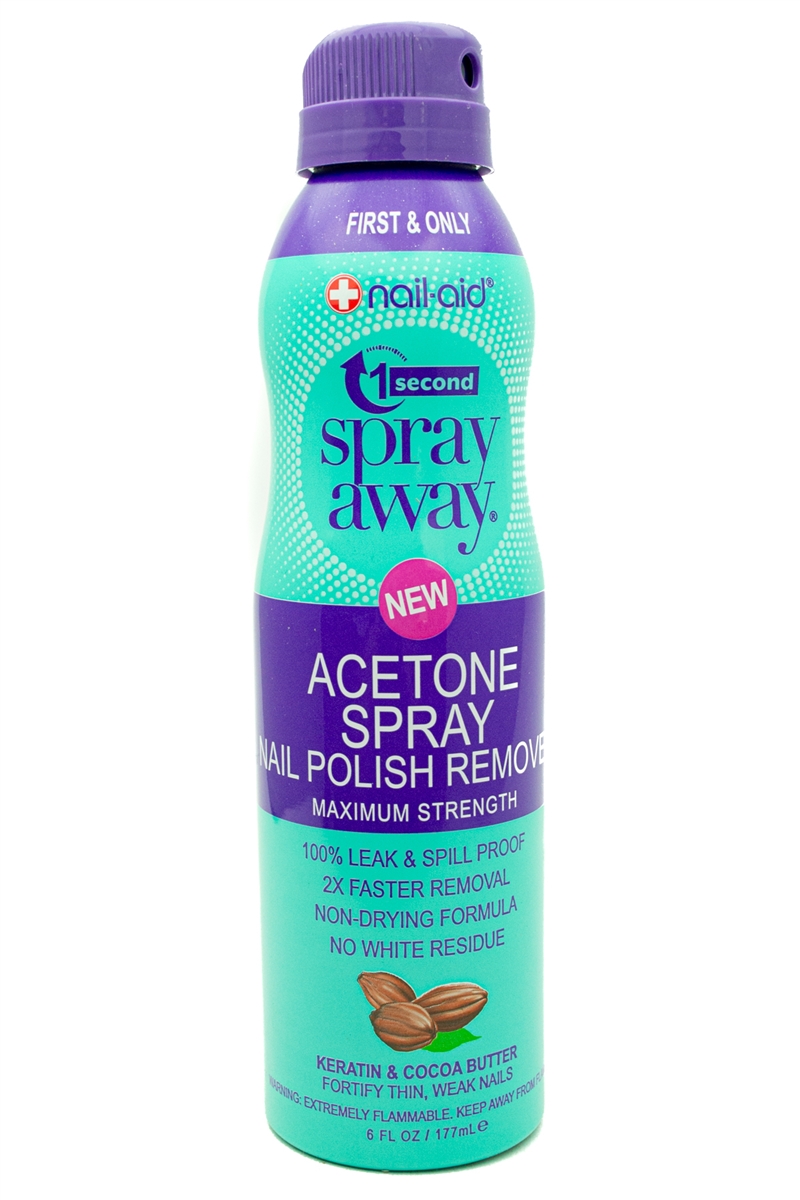 Nail-Aid: 1 Second Spray Away Non-Acetone Formula –