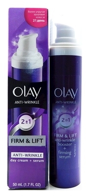 Olay Anti-Wrinkle Firm & Lift day cream + serum 1.7 Fl Oz.