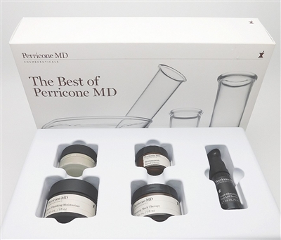 Perricone MD The Best of Perricone MD Box Set: Cold Plasma, Neuropeptide Facial Cream, Firming Neck Therapy, Face Finishing Moisturizer, Acyl-Glutathione Eye Lid Serum