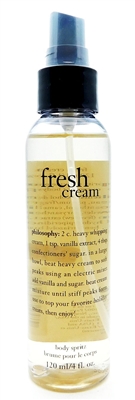 Philosophy Fresh Cream Body Spritz 4 Fl Oz.