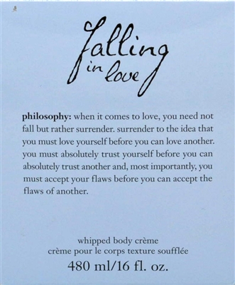 Philosophy Falling in Love Whipped Body Creme 16 Oz