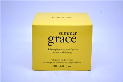 Philosophy Summer Grace Whipped Body Cream 8 Oz