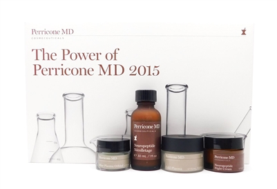 Perricone MD The Power of Perricone MD 2015 set: Neuropeptide Night Cream .5 Fl Oz., Cold Plasma .5 Fl Oz., Neuropeptide Necolletage 1 Fl Oz., Blue Plasma Orbital .25 Fl Oz.