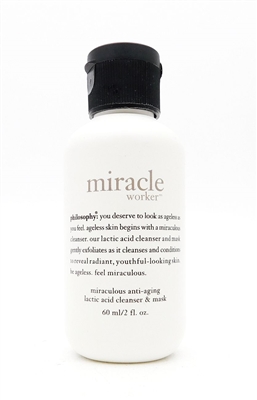Philosophy Miracle Worker Miraculous Anti-Aging Lactic Acid Cleanser & Mask 2 Fl Oz.