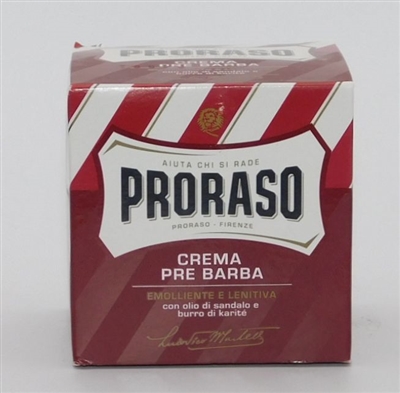 Proraso Pre-Shave Cream, Moisturizing and Nourishing, 3.6 oz