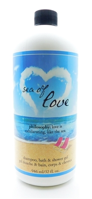 Philosophy Sea of Love Shampoo, Bath & Shower Gel 32 Fl Oz.