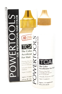 Power Tools TCA Color Accelerator for Hair, Process Any Hair Color/Bleach Service in 4-10 minutes  4 fl oz