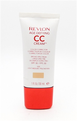 Revlon Age Defying CC Cream Color Corrector 020 Light Medium 1 Fl Oz.