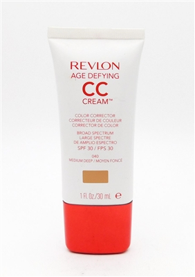 Revlon Age Defying CC Cream Color Corrector 040 Medium Deep 1 Fl Oz.
