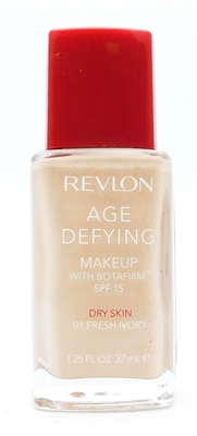 Revlon Age Defying Makeup with Botafirm SPF15  Dry Skin 01 Fresh Ivory 1.25 Fl Oz.
