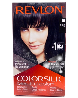 Revlon ColorSilk Beautiful Color 10 Black one application
