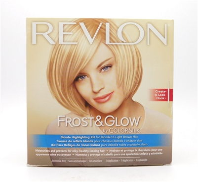Revlon Frost & Glow by Colorsilk Blonde Highlighting Kit for Blonde to Light Brown Hair 1 Application