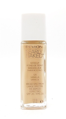 Revlon Nearly Naked Makeup SPF20 120 Vanilla 1 Fl Oz.