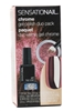 SensatioNail CHROME Gel Polish Duo Pack, Requires LED Lamp: Top Coat .25 fl oz, Chrome Powder .05oz, Dual Ended Applicator, 71708 Rose