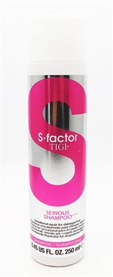 S Factor TIGI Serious Shampoo 8.45 Fl Oz.