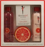 Skinnygirl Sangria Bath Collection 3 Piece Set