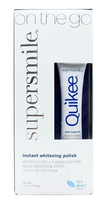 Supersmile Quikee On the Go Instant Whitening Polish Icy Mint Flavor (whitens teeth + Freshens Breath) .17 Oz.