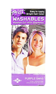 Splat Washables Hair Color Purple Swag 1.5 Oz.
