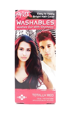 Splat Washables Hair Color Totally Red 1.5 Oz.