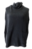 TAHARI Black Sleevless Sweater one size