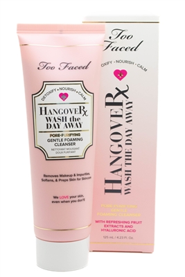 Too Faced HANGOVER RX Wash The Day Away Pore Purifying Gentle Foaming Cleanser  4.23 fl oz