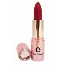 Too Faced Lips of Luxury Champagne Essence Lipstick Runway Red .12 Oz