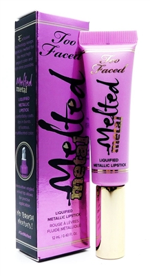 Too Faced Melted Metal Liquified Metallic Lipstick  Melted Metallic Violet .40 Fl Oz.