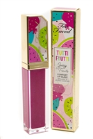 Too Faced TUTTI FRUITTI Juicy Fruits Comfort Lip Glaze, Fruit Punch  .24 fl oz