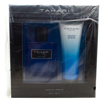 TAHARI for Men AQUA WAVE Gift Set; Eau de Toilette  3.4 fl oz, Shower Gel 3.4 fl oz