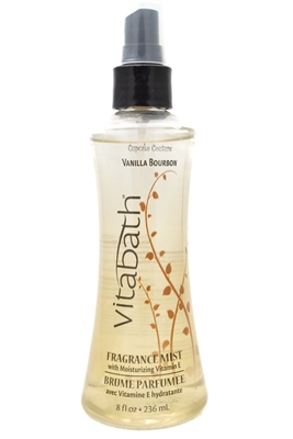 Vitabath CUPCAKE COUTURE Dreamy Vanilla Bourbon Fragrance Mist with Moisturizing Vitamin E,  8 fl oz