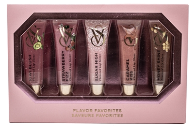 Victoria's Secret  FLAVOR FAVORITES 5pc Flavored Lip Gloss Set