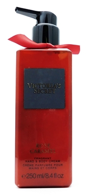 Victoria's Secret Rose Caramel Fragrant Hand & Body Cream 8.4 Fl Oz.
