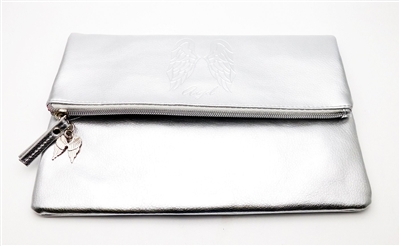 Victoria's Secret silver Fold Over Clutch