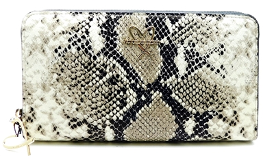 Victoria's Secret Snake Print Clutch with zipper
