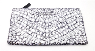 Victoria's Secret silver Sequin and Jeweled Clutch