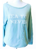 Victoria's Secret 'Sea You Never' Sweatshirt mint green Size XS