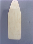 Lynne Andrews Woodsy Santa Ornament Wood Surface