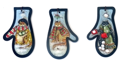 Folksy Feline Friends Surfaces