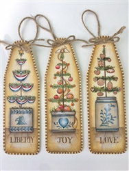 Lynne Andrews Christmas Crock Tree oh Ornament Pattern