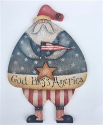 God Bless America Fat Santa E-Pattern