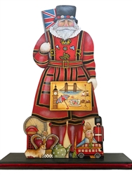 British Father Christmas paper pattern
