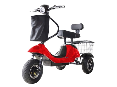 Mini Rickshaw 48V Mobility Scooter - Red / Black