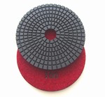 4 inch wet polishing pad, grit 100