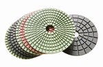 4 inch wet polishing pad set, black buff