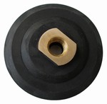 4 inch Velcro Back-up Pad,  Semi-rigid,  5/8 inch -11 Thread