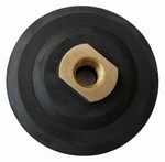 5 inch Velcro Back-up Pad, Semi-rigid, 5/8 inch -11 Thead