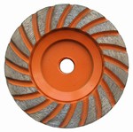 4 inch Medium Turbo Cup Wheel,  5/8 inch -11